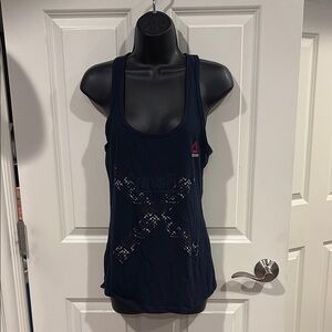 Reebok CrossFit midnight navy Racerback Tank Top - large -  NWT